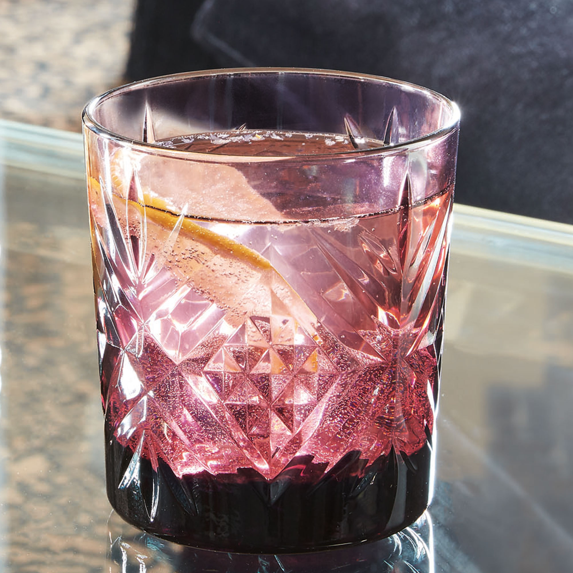 Whiskyglas Broadway Colors, Arcoroc, rot - 300ml (1 Stk.)