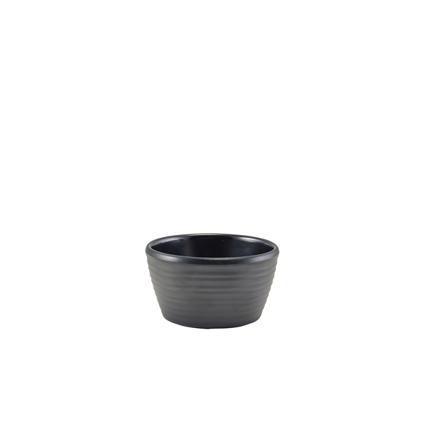 Dipschale Ripple, Melamin mattschwarz - 56ml (24 Stk.) Dipschale Ripple, Melamin mattschwarz - 56ml (24 Stk.)