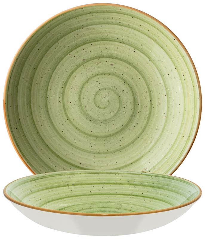 Bonna Aura Therapy Bloom Teller tief 25cm grün - 6 Stück Bonna Aura Therapy Bloom Teller tief 25cm grün - 6 Stück