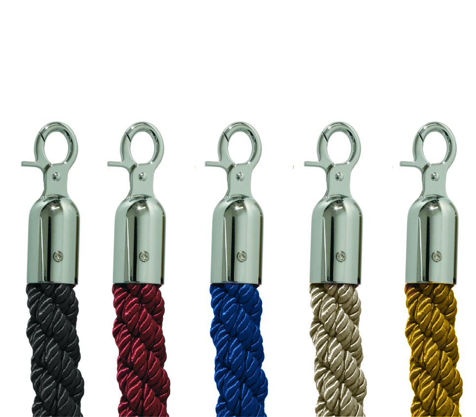 Verbindungskordel für Personenleitsystem 1,5m chrom