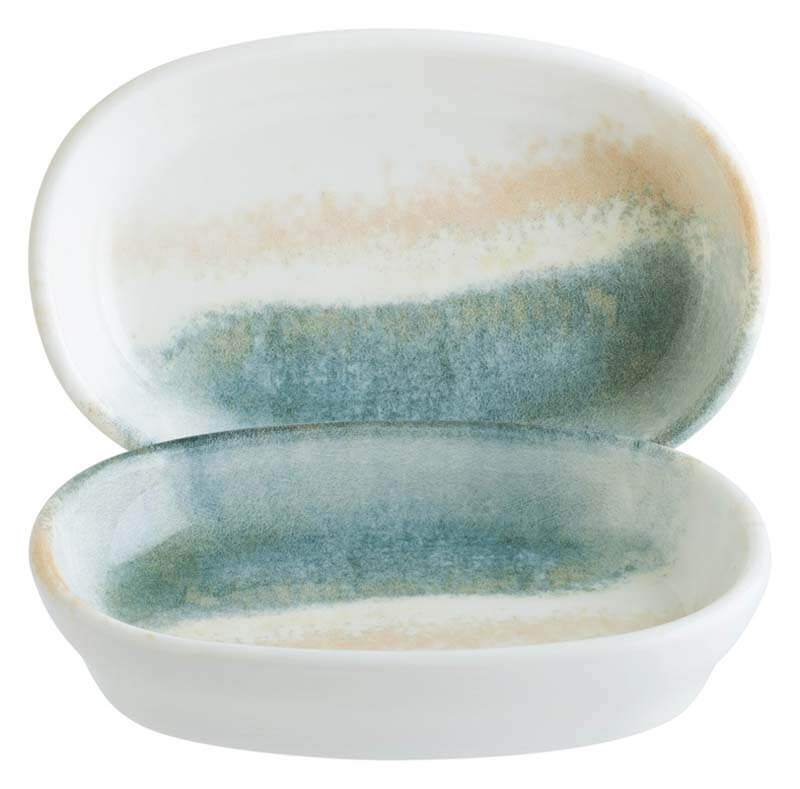 Bonna Fium Hygge Schale oval 10x6,5cm, 6cl blau - 12 Stück Bonna Fium Hygge Schale oval 10x6,5cm, 6cl blau - 12 Stück