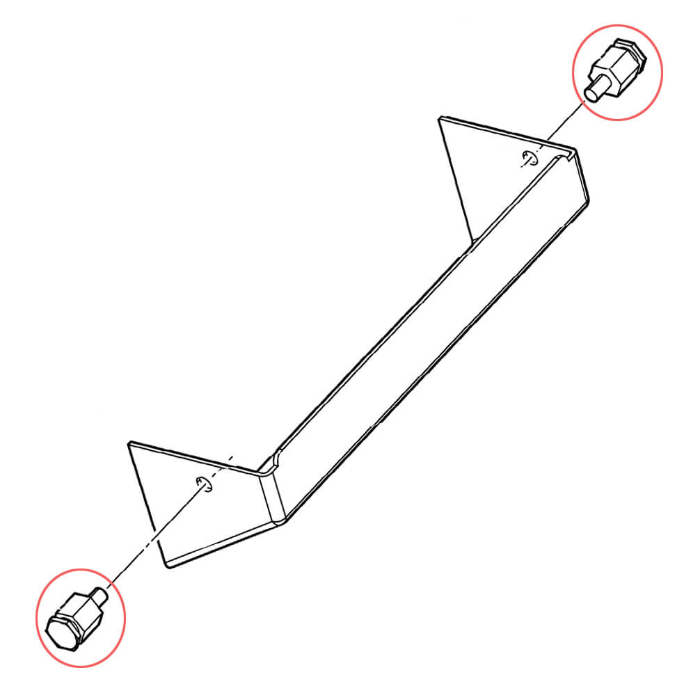 Hoshizaki Handschraube für Spannfedern
