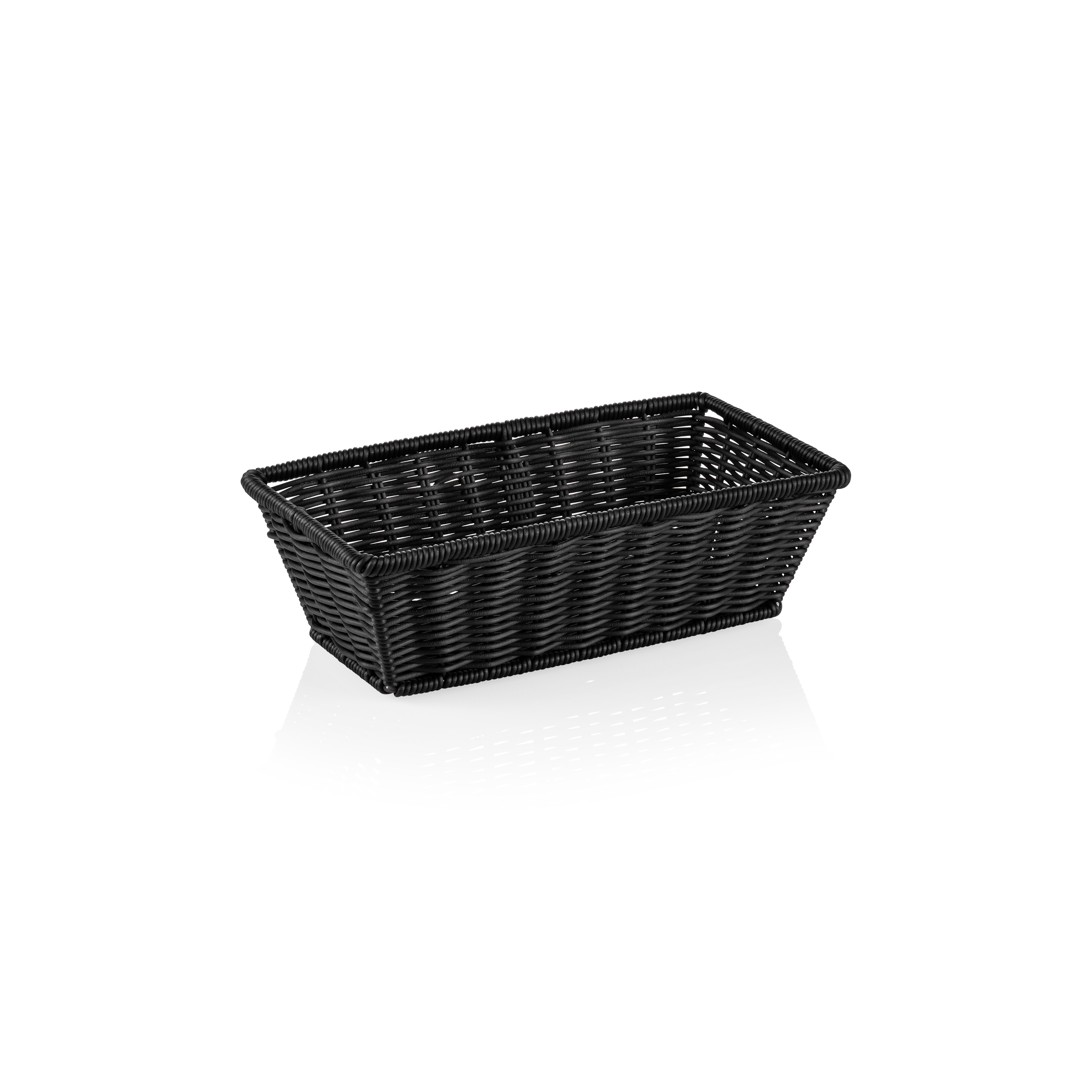 Korb Polypropylen, 32,5x17,5x10cm (GN 1/3) - schwarz Korb Polypropylen, 32,5x17,5x10cm (GN 1/3) - schwarz