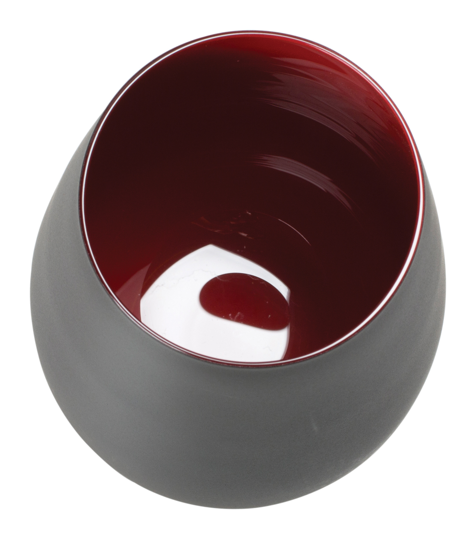 Becher, matt schwarz/rot, Elements Stölzle - 465ml (1 Stk.)