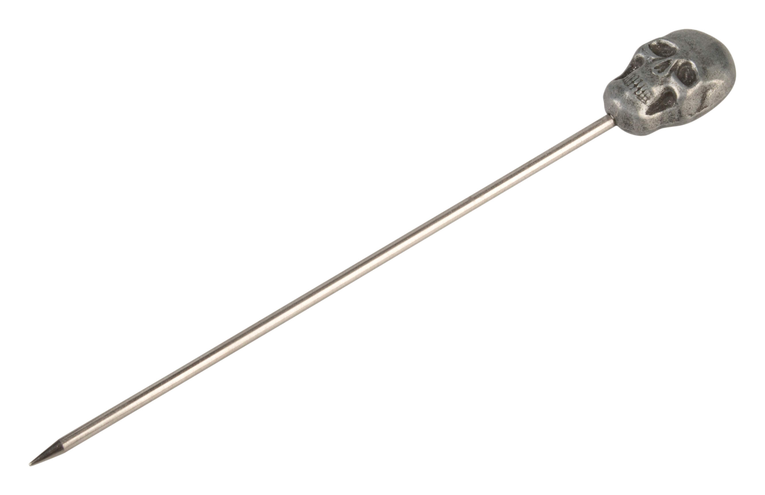 Cocktailspieße Skull, Metall - 11,3cm (10 Stk.)