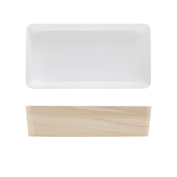 Schale für Bento-Box Tokyo, Melamin, 34,8x18x7,8cm - Holzoptik (3 Stk.) Schale für Bento-Box Tokyo, Melamin, 34,8x18x7,8cm - Holzoptik (3 Stk.)