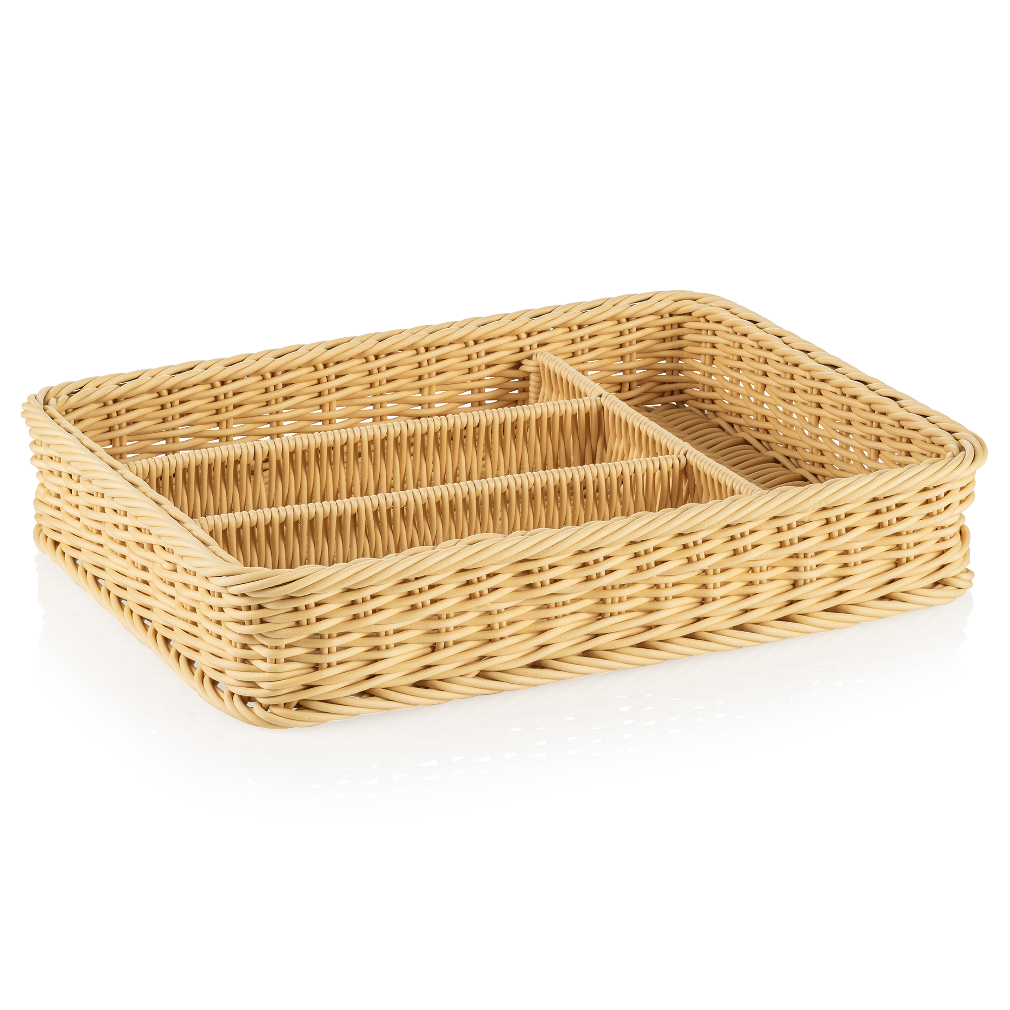 Besteckkorb Polypropylen hellbeige - 40x30x6,5cm Besteckkorb Polypropylen hellbeige - 40x30x6,5cm