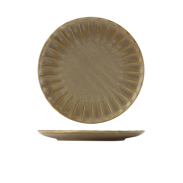 Coupe-Teller Terra Matt Grey Wellenstruktur – 26 cm (6 Stk.)