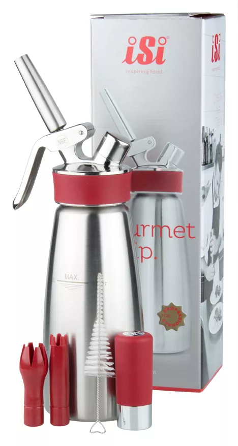 iSi Sahnebereiter "Gourmet Whip PLUS", Edelstahl - 0,5l iSi Sahnebereiter "Gourmet Whip PLUS", Edelstahl - 0,5l