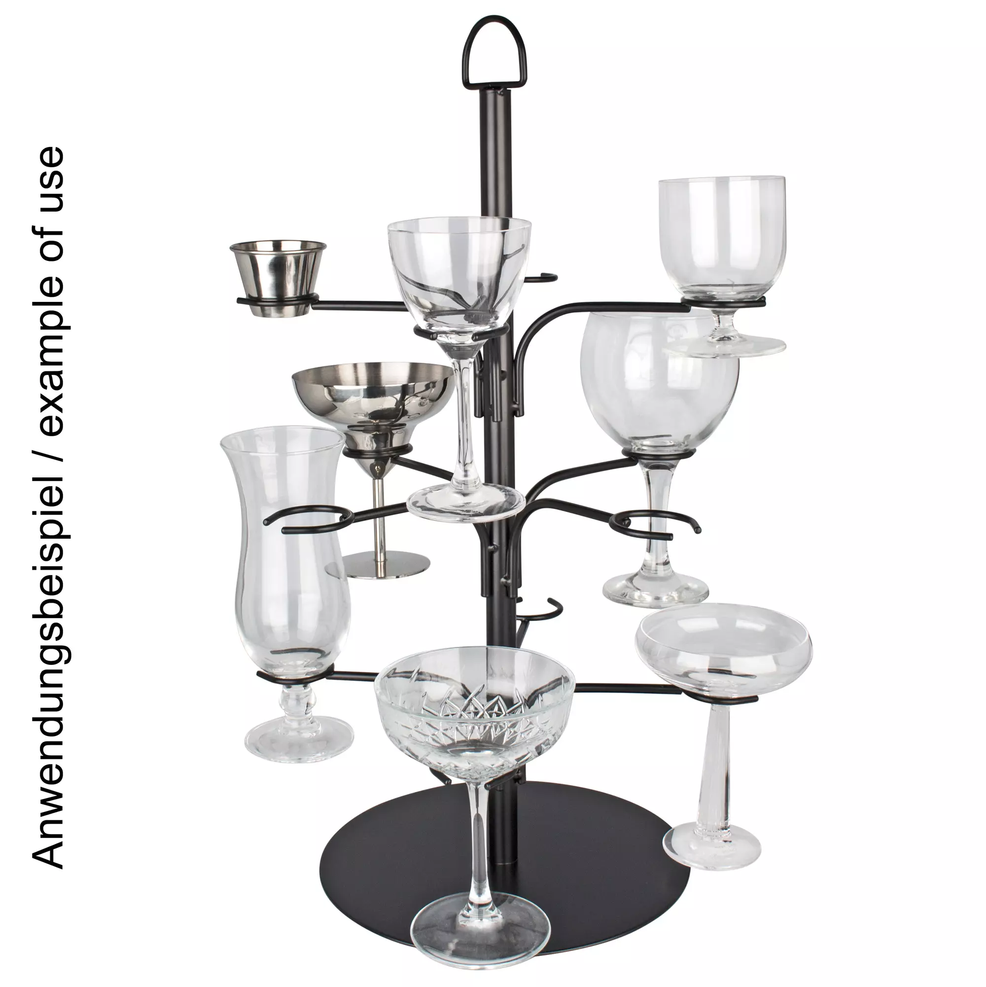 Cocktailbaum für 12 Gläser - schwarz Cocktailbaum für 12 Gläser - schwarz