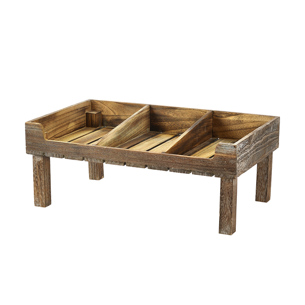 GN1/1 Holzständer für Präsentationskisten GN1/1 Holzständer für Präsentationskisten