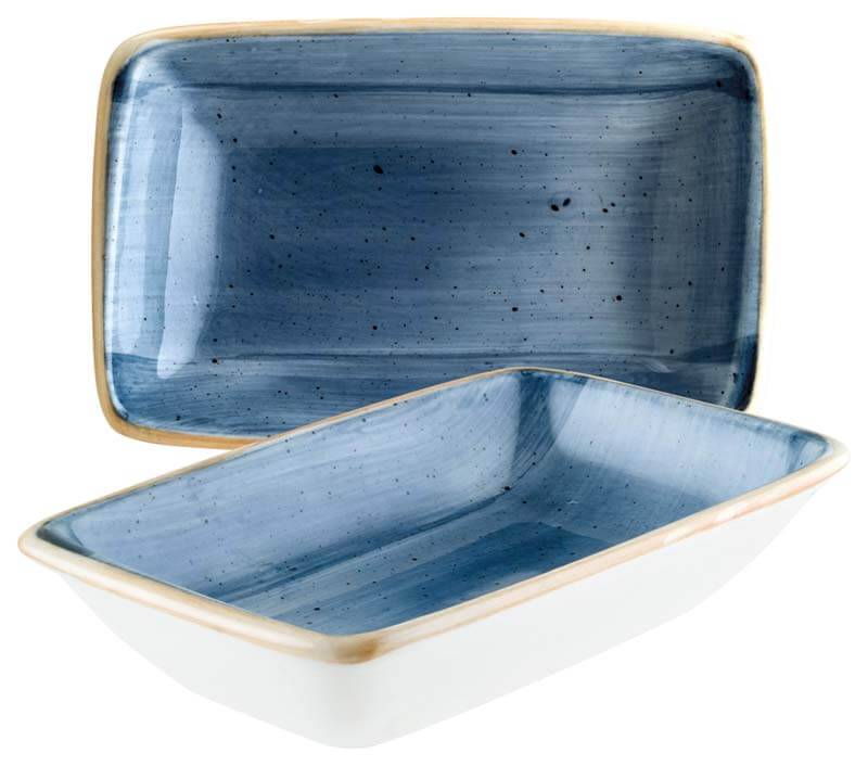 Bonna Aura Dusk Moove Rechteckschale 16x9cm blau - 12 Stück