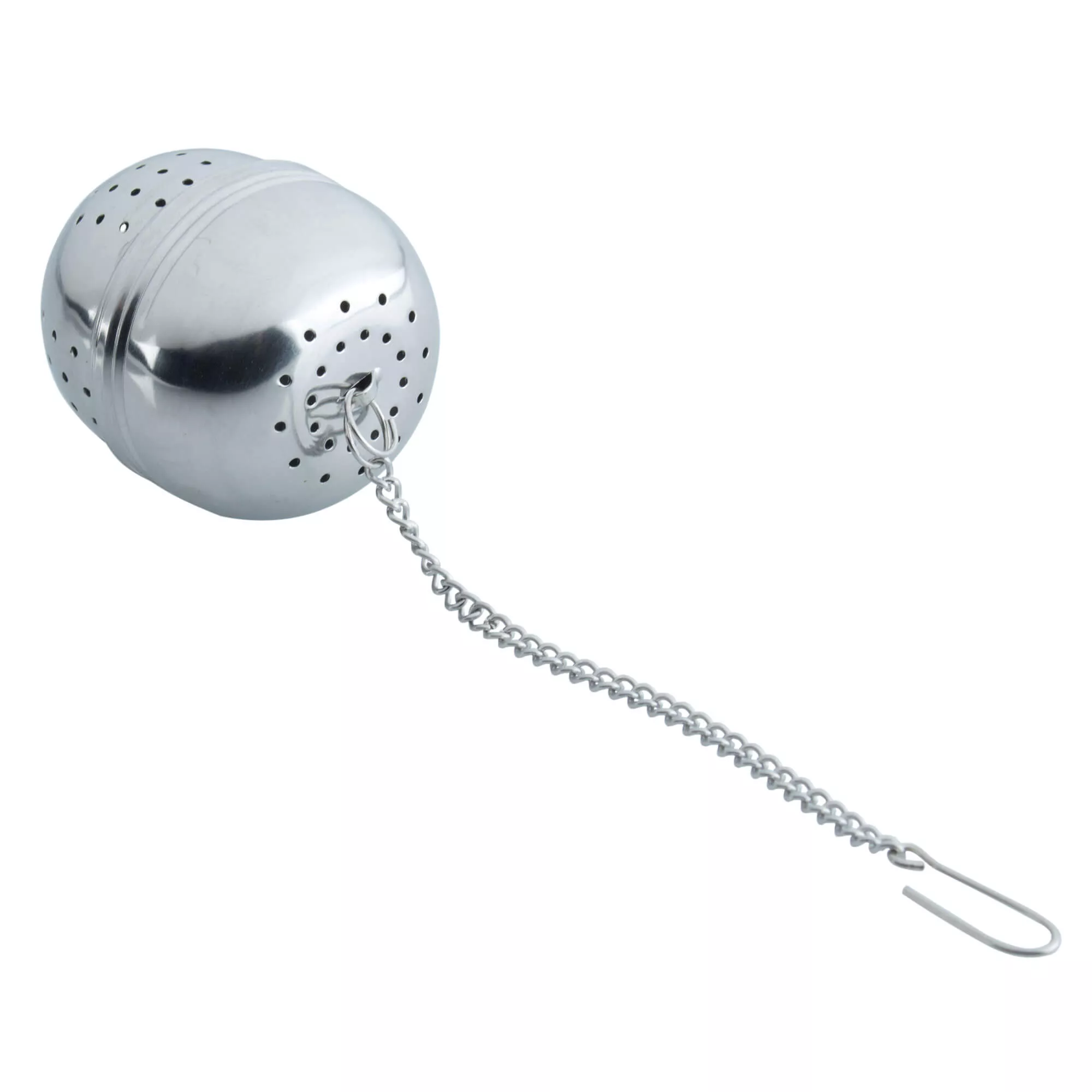 Teesieb / Tee-Ei mit Kette, Edelstahl - 4cm Teesieb / Tee-Ei mit Kette, Edelstahl - 4cm