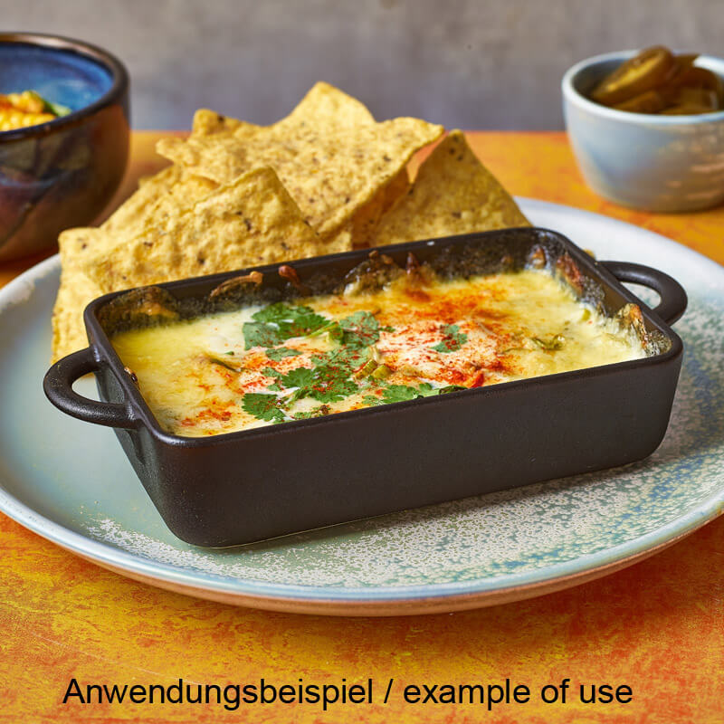 Rechteckige Schale Forge Steingut Gusseisen-Optik – 16 x 10,5 x 4 cm (6 Stk.) Rechteckige Schale Forge Steingut Gusseisen-Optik – 16 x 10,5 x 4 cm (6 Stk.)