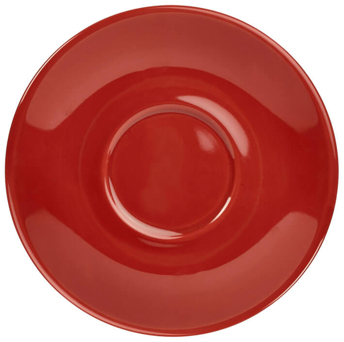 Untertasse rot - 13,5cm (6 Stk.)