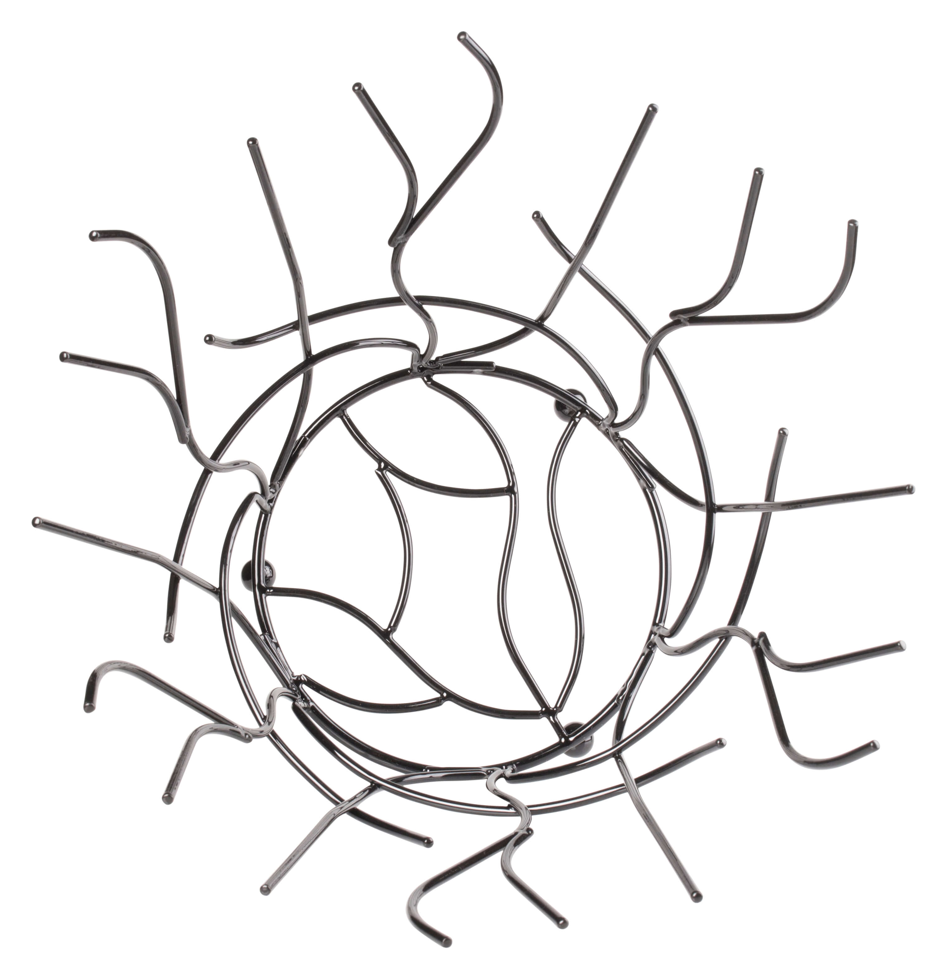 Obstkorb Nest, schwarz - 21x30cm