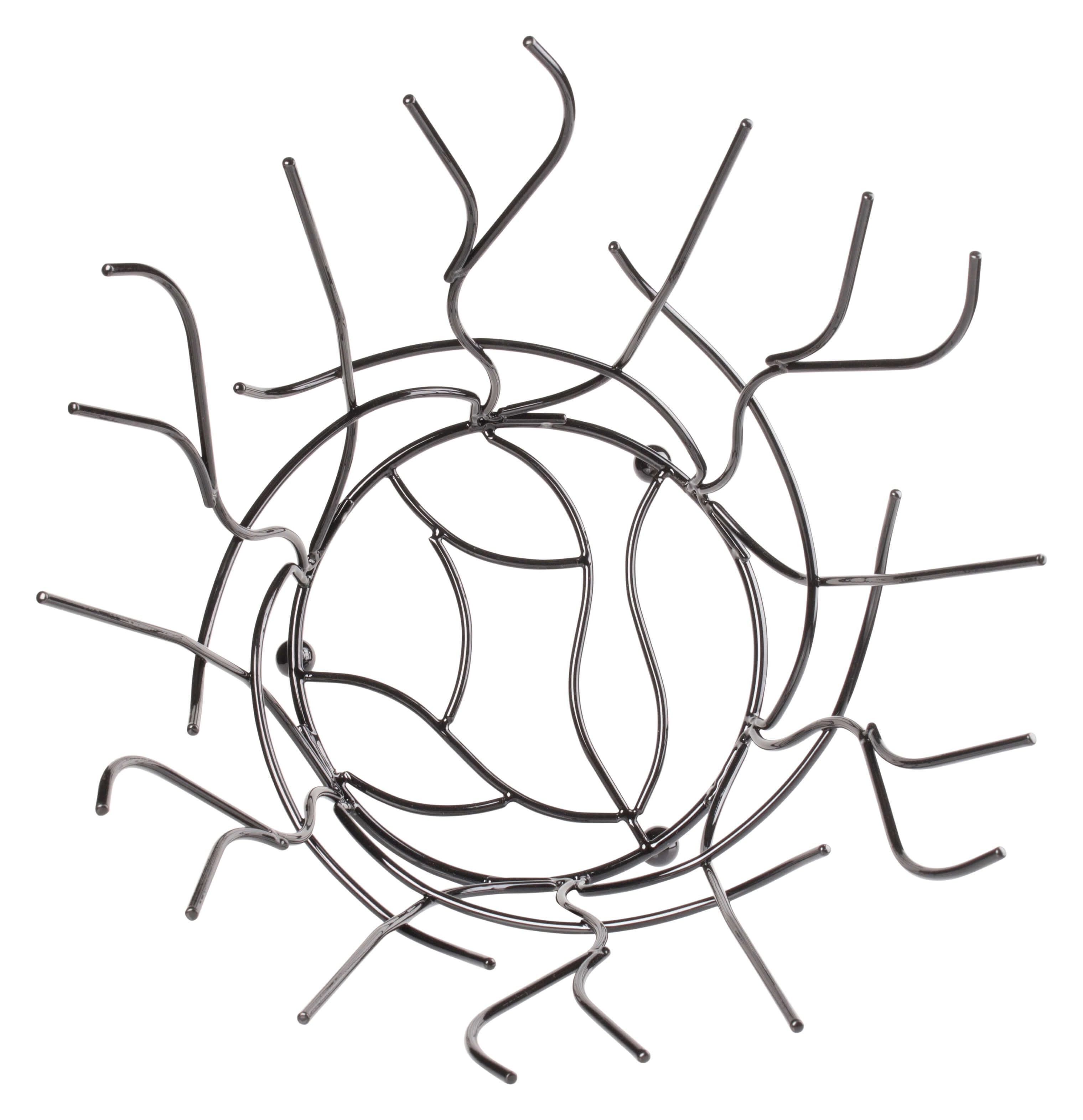 Obstkorb Nest, Stahl schwarz - 21x30cm