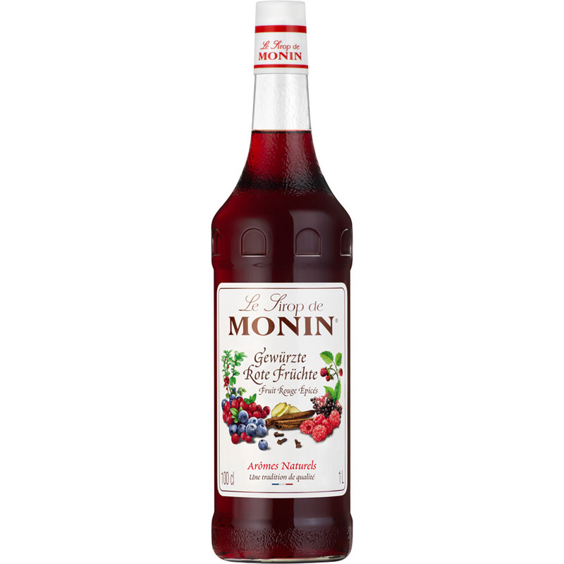 Spiced Red Berries - Monin Sirup (1,0l) - MHD 09/25 Spiced Red Berries - Monin Sirup (1,0l) - MHD 09/25