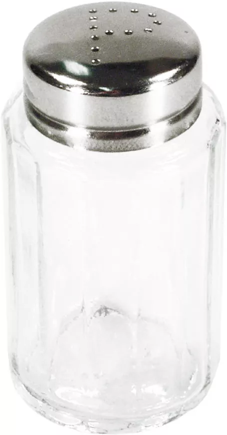 Pfefferstreuer, Glas und Edelstahl - 7x4cm Pfefferstreuer, Glas und Edelstahl - 7x4cm