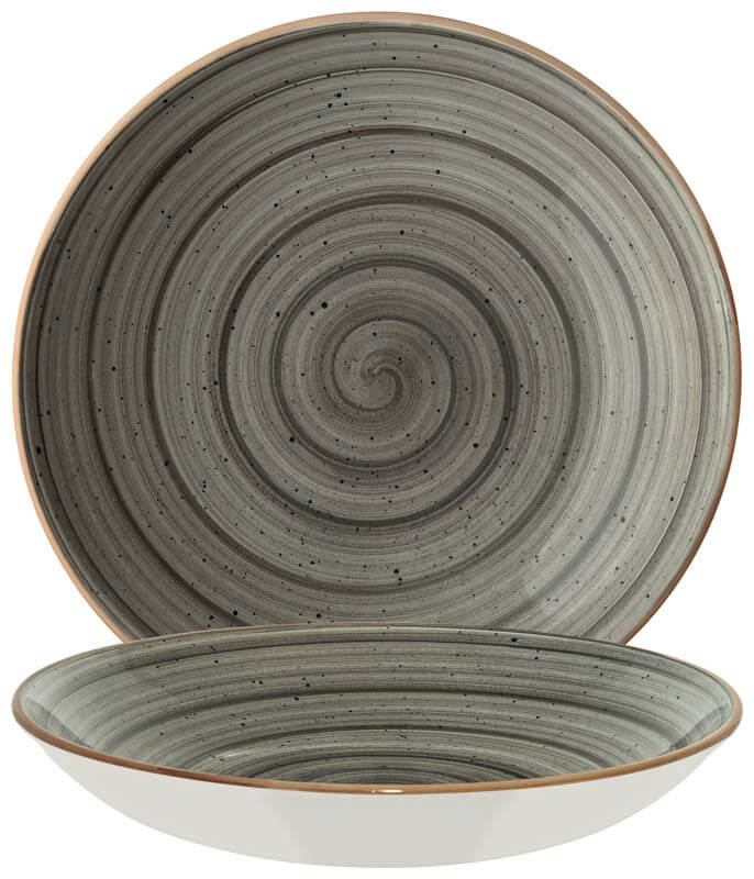 Bonna Aura Space Bloom Teller tief 25cm grau - 6 Stück Bonna Aura Space Bloom Teller tief 25cm grau - 6 Stück