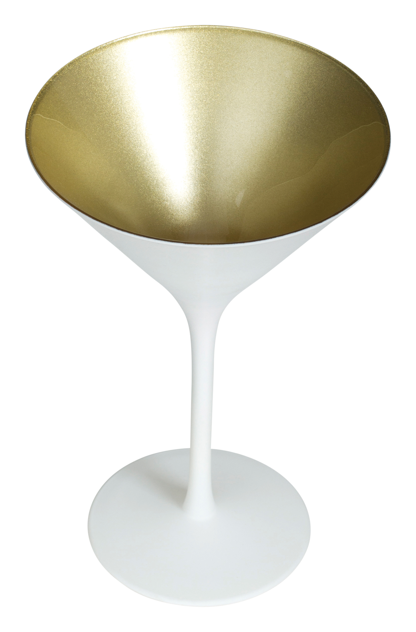 Martiniglas, matt weiß/gold, Elements Stölzle - 240ml (1 Stk.)