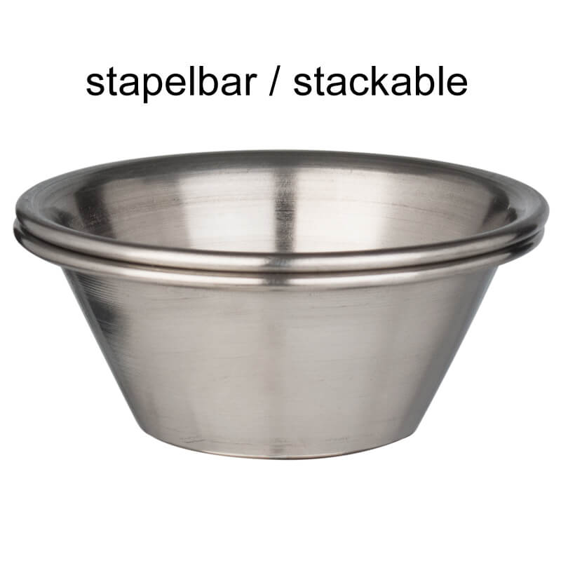 Dip- und Snackschale, Edelstahl - 60ml Dip- und Snackschale, Edelstahl - 60ml