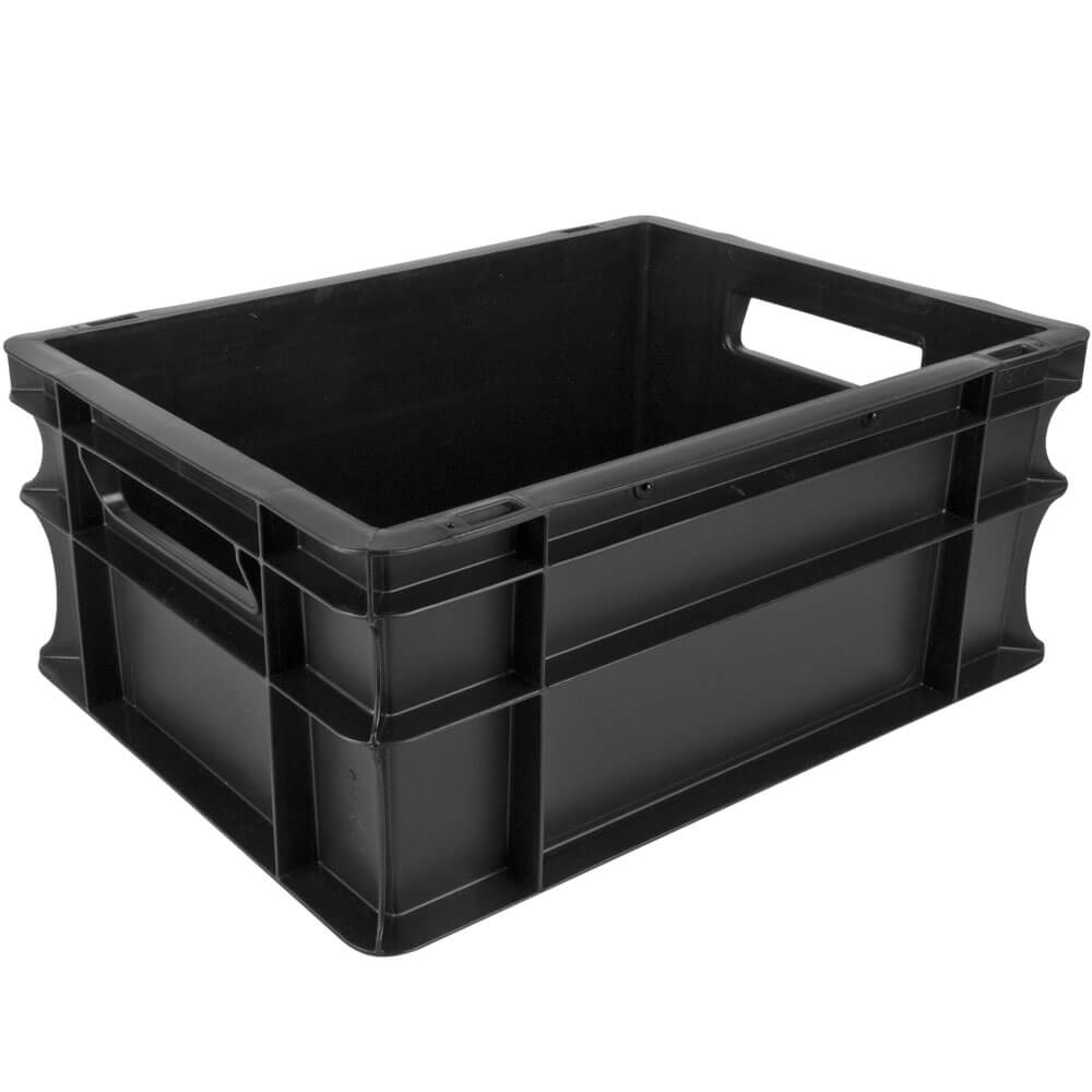 Transportkiste Euronorm schwarz - 40x30x17cm