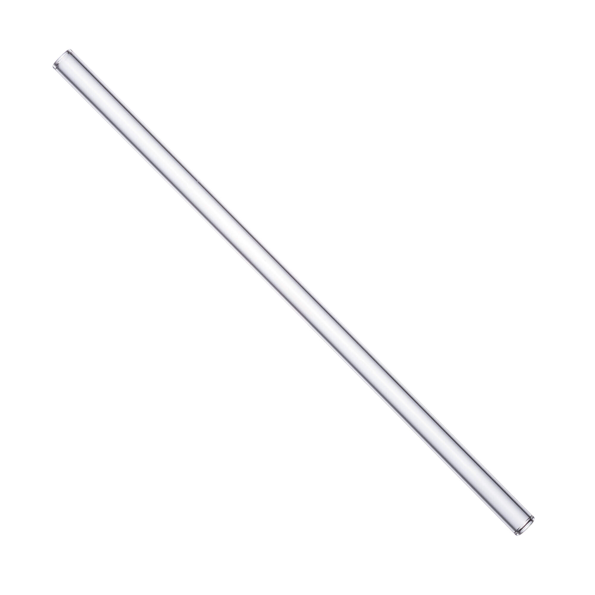 Glastrinkhalme (8x200mm) - klar (50 Stk. + 3 Bürsten)