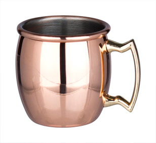 Shotglas / Mini Moscow Mule Becher, Edelstahl kupferfarben - ca. 60ml