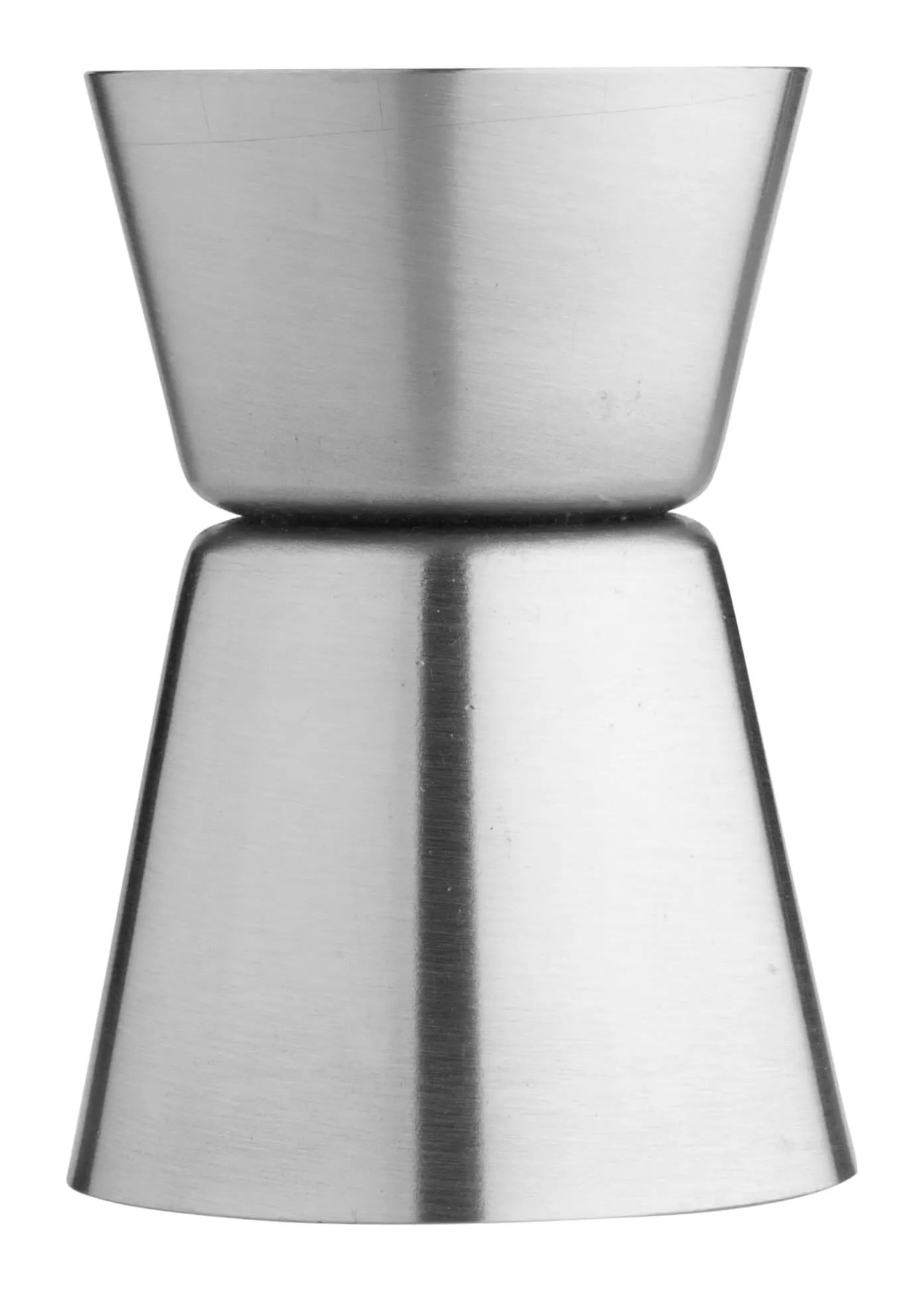 Doppelmessbecher, gebürstet - Edelstahl (15ml/30ml) Doppelmessbecher, gebürstet - Edelstahl (15ml/30ml)