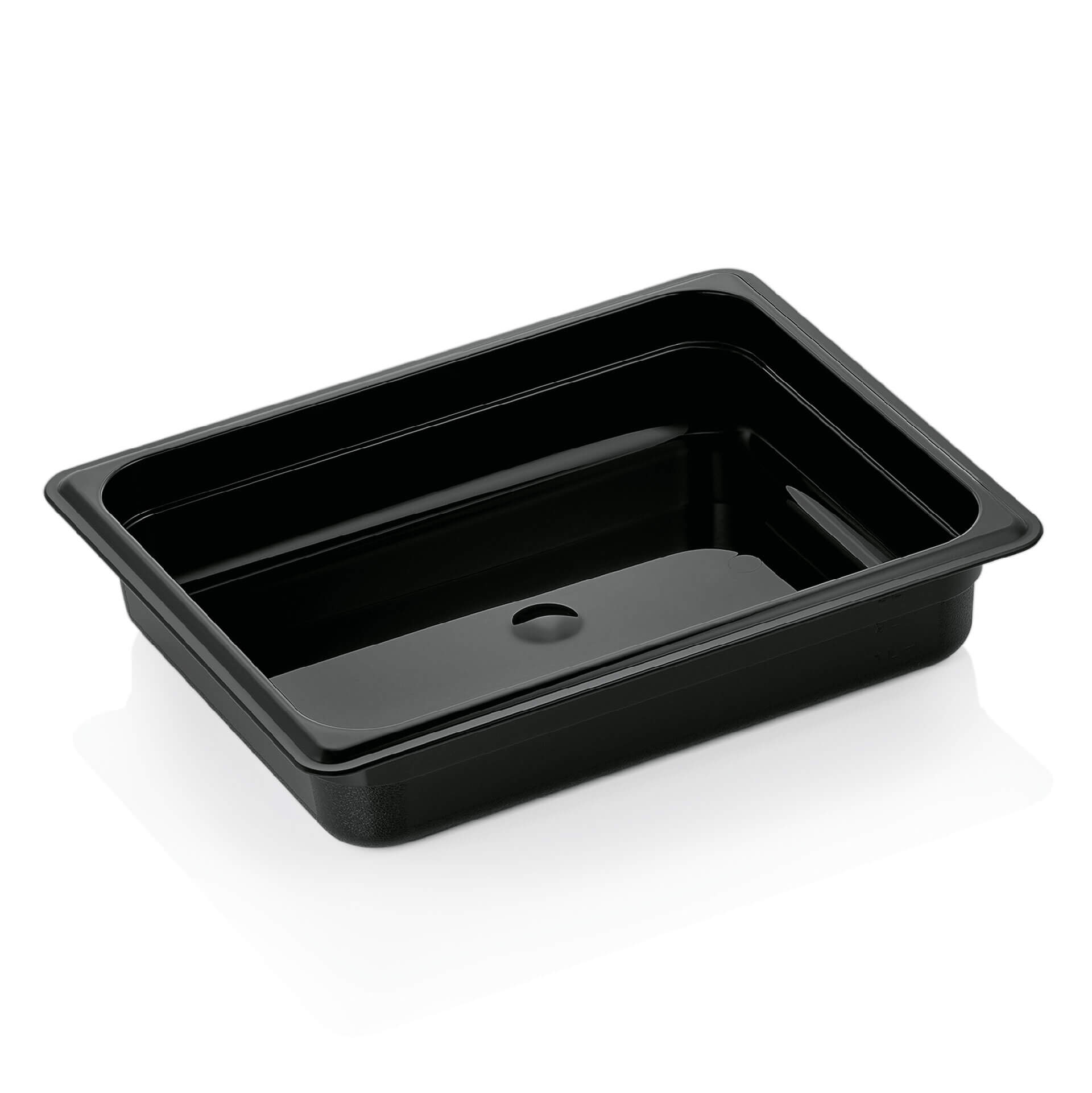 Gastronormbehälter 65mm Tiefe - PC schwarz (GN 1/2)