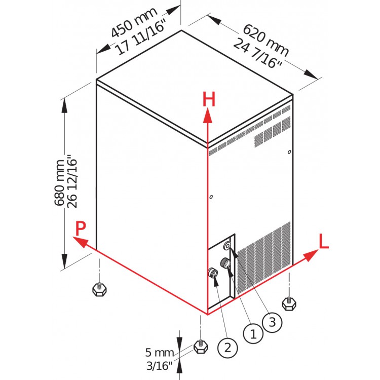 Brema Nuggeteisbereiter TB Serie 551A HC - Nuggeteis (57kg) Brema Nuggeteisbereiter TB Serie 551A HC - Nuggeteis (57kg)