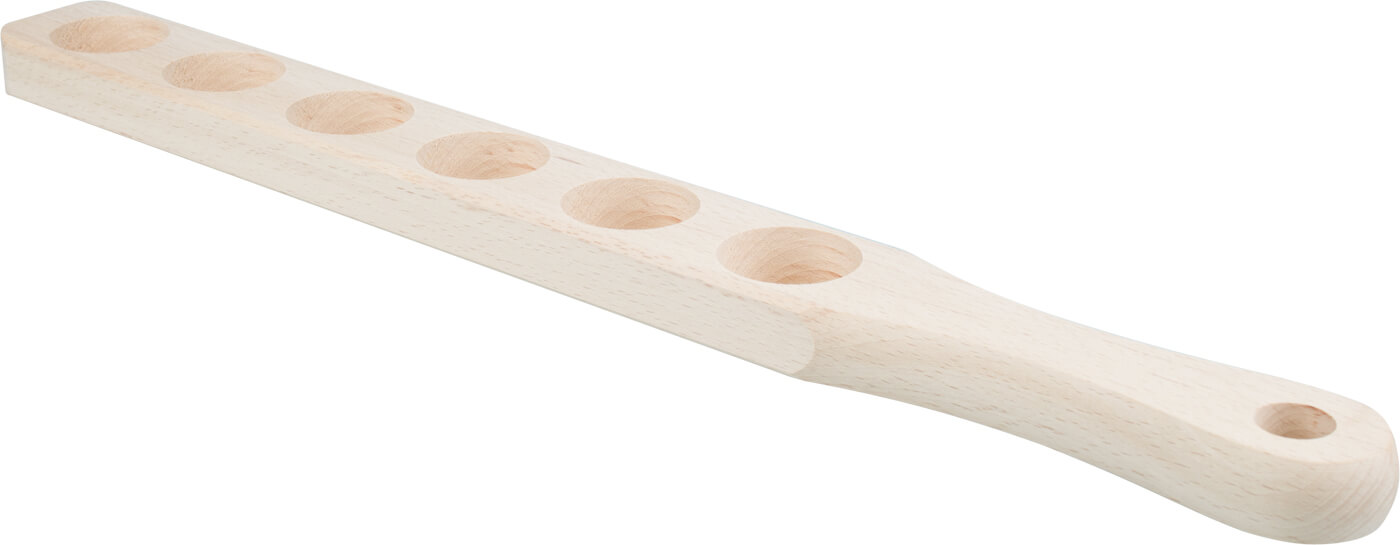 Schnapslatte Holz, 50,5cm - für 6 Gläser