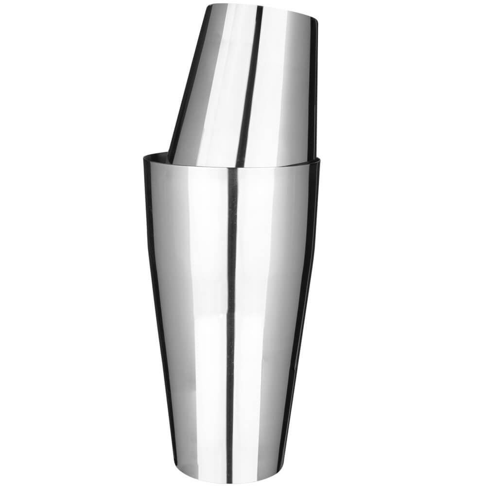 Cocktail Shaker, Edelstahl, Tin in Tin, zweiteilig (600ml)
