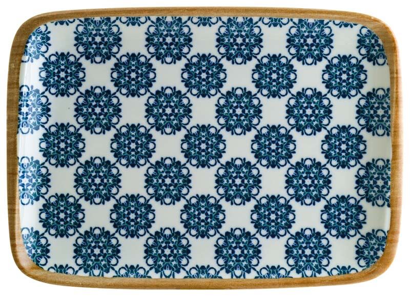 Bonna Lotus Moove Platte 23x16cm blau - 12 Stück Bonna Lotus Moove Platte 23x16cm blau - 12 Stück
