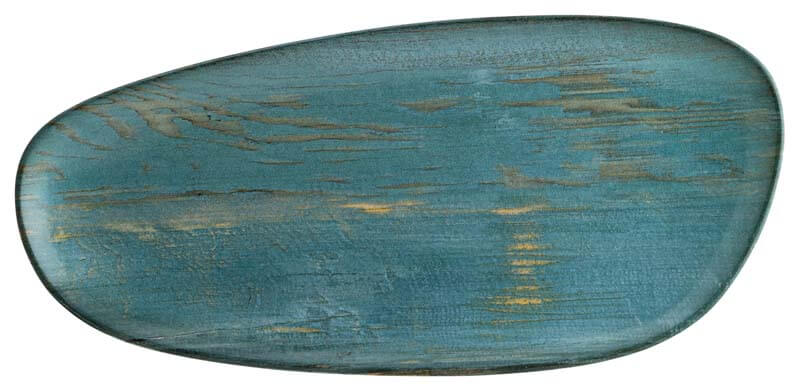 Bonna Madera Mint Vago Platte oval 36cm blau - 12 Stück