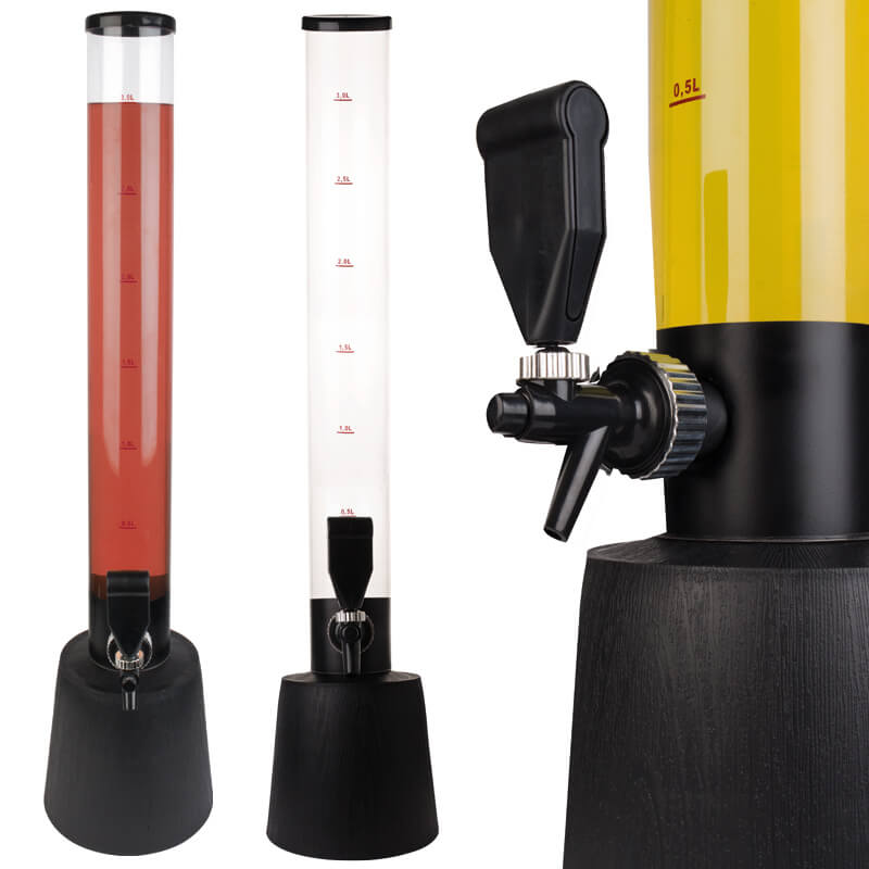 Getränkesäule / Biertower / Biersäule mit Zapfhahn - 3 Liter (4 Stk.) Getränkesäule / Biertower / Biersäule mit Zapfhahn - 3 Liter (4 Stk.)
