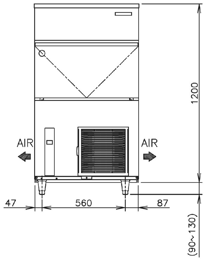 Hoshizaki IM-100NE-HC (L-Würfel)