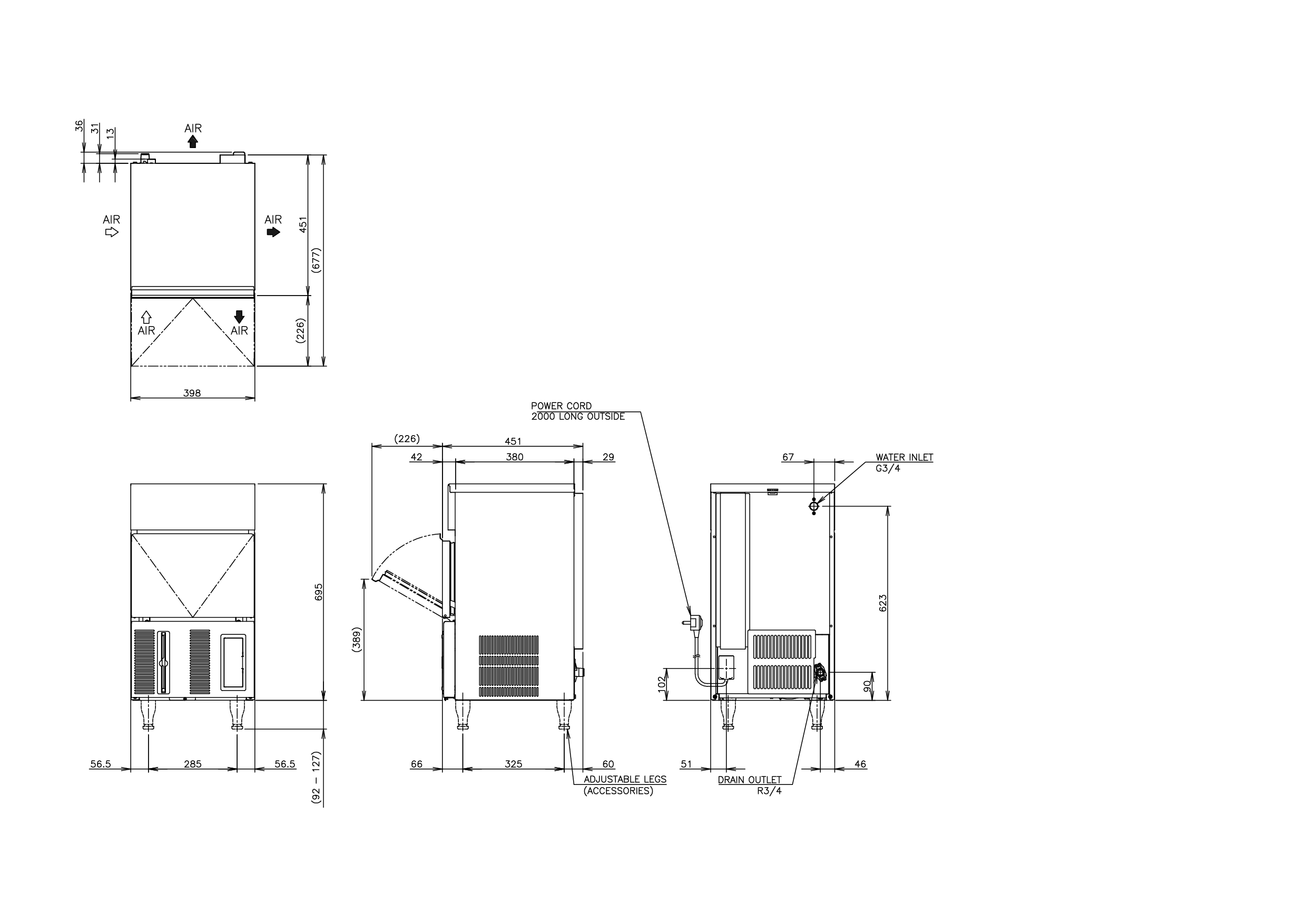 Hoshizaki IM-30CPE - Standard Würfel (28 x 28 x 32mm) 34kg Hoshizaki IM-30CPE - Standard Würfel (28 x 28 x 32mm) 34kg