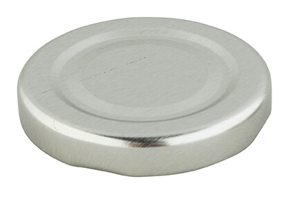 Deckel für 250ml Milchflasche - silberfarben (44,8mm)