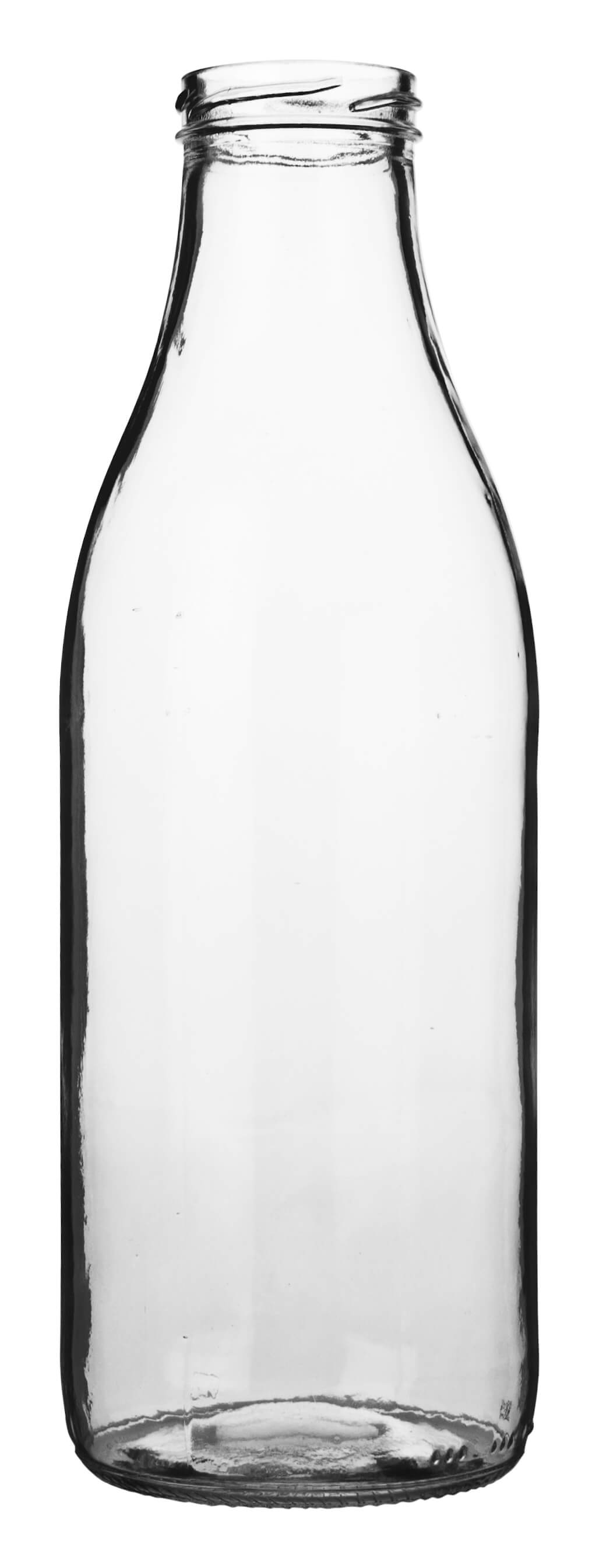 Glasflasche - Weithals klar 1000ml