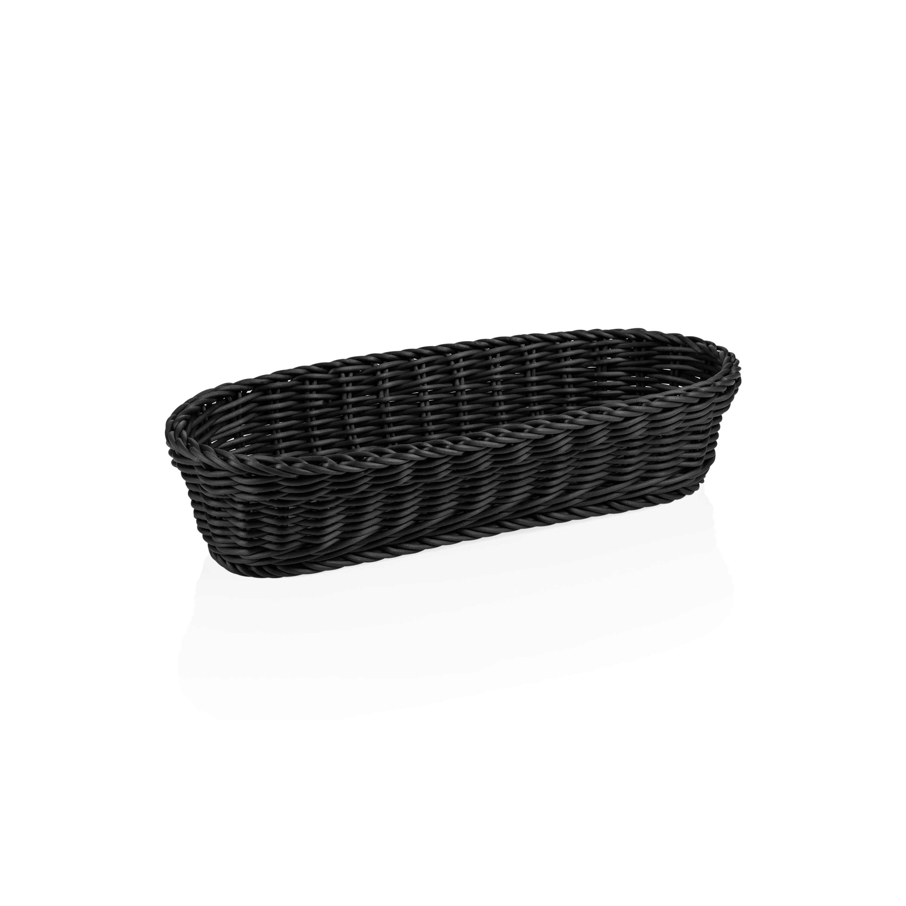 Baguettekorb Polypropylen schwarz - 40x16x8cm