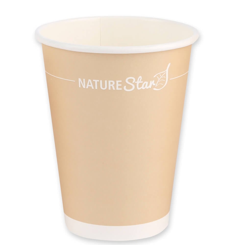 Kaffeebecher Papier, braun - 300ml, 8cm (50 Stk.) Kaffeebecher Papier, braun - 300ml, 8cm (50 Stk.)