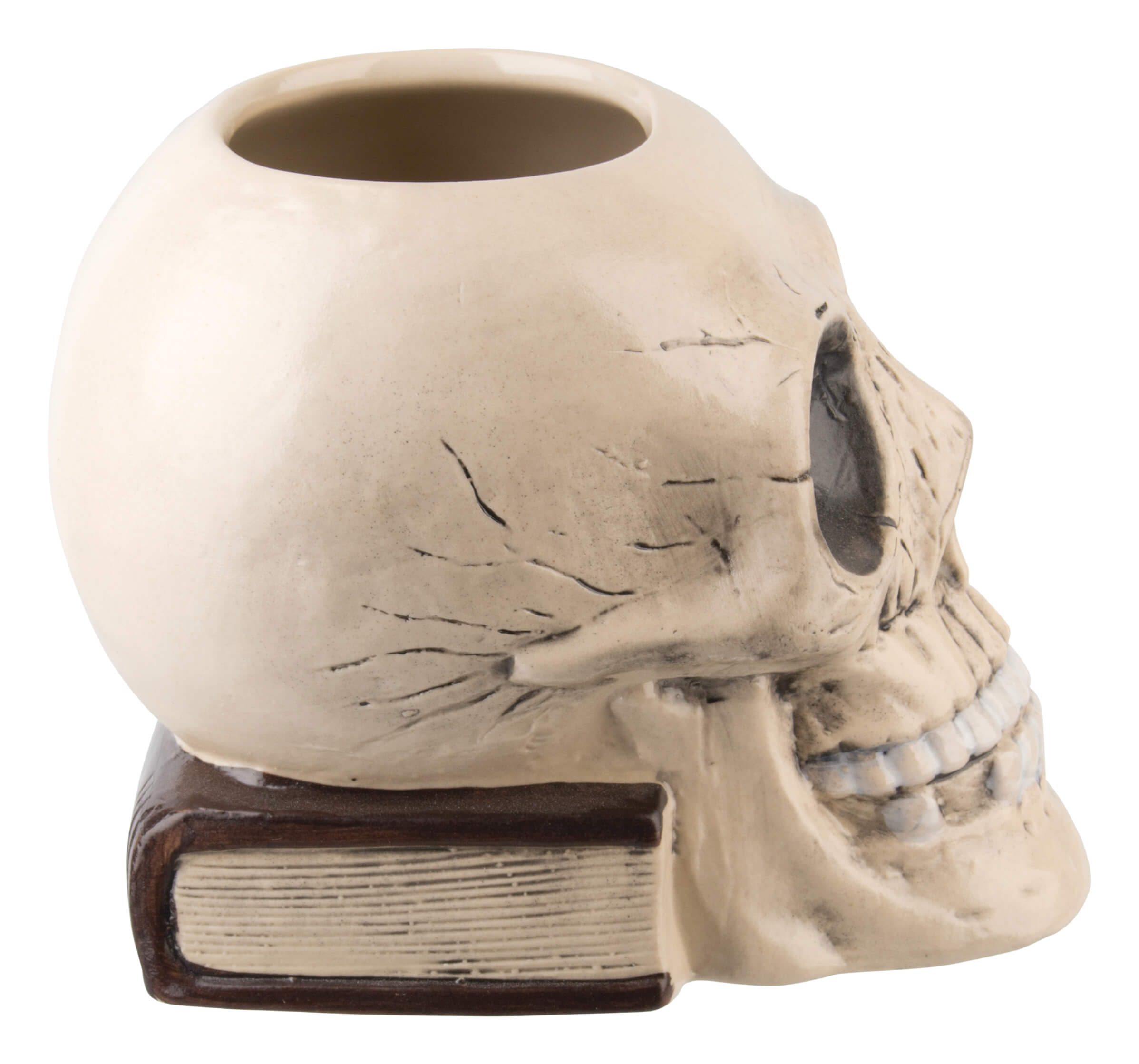 Tiki Becher Totenkopf mit Buch - 700ml