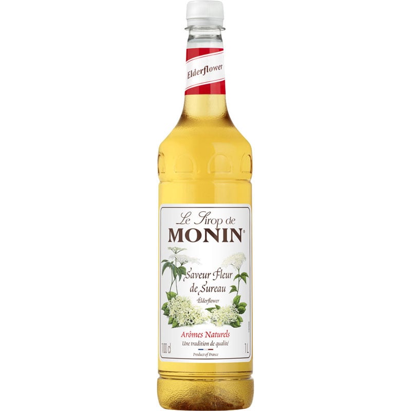 Holunderblüte - Monin Sirup, PET-Flasche (1,0l) - MHD 11/2025 Holunderblüte - Monin Sirup, PET-Flasche (1,0l) - MHD 11/2025