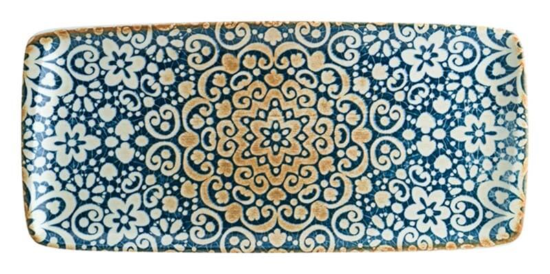 Bonna Alhambra Moove Platte 34x16cm blau - 12 Stück