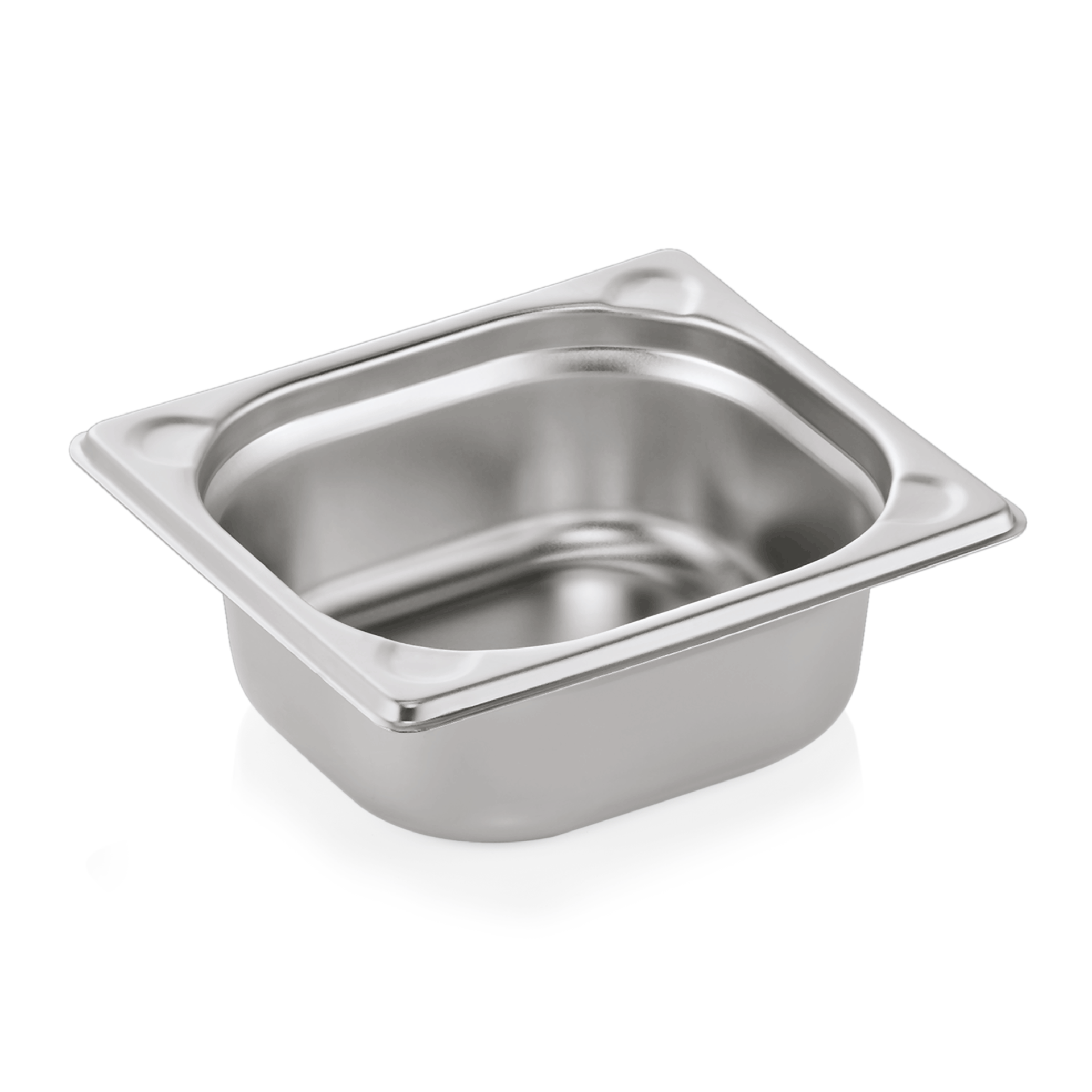 GN 1/6 Behälter, U-Ecken, CNS - H 6,5cm (Serie GN CORE)