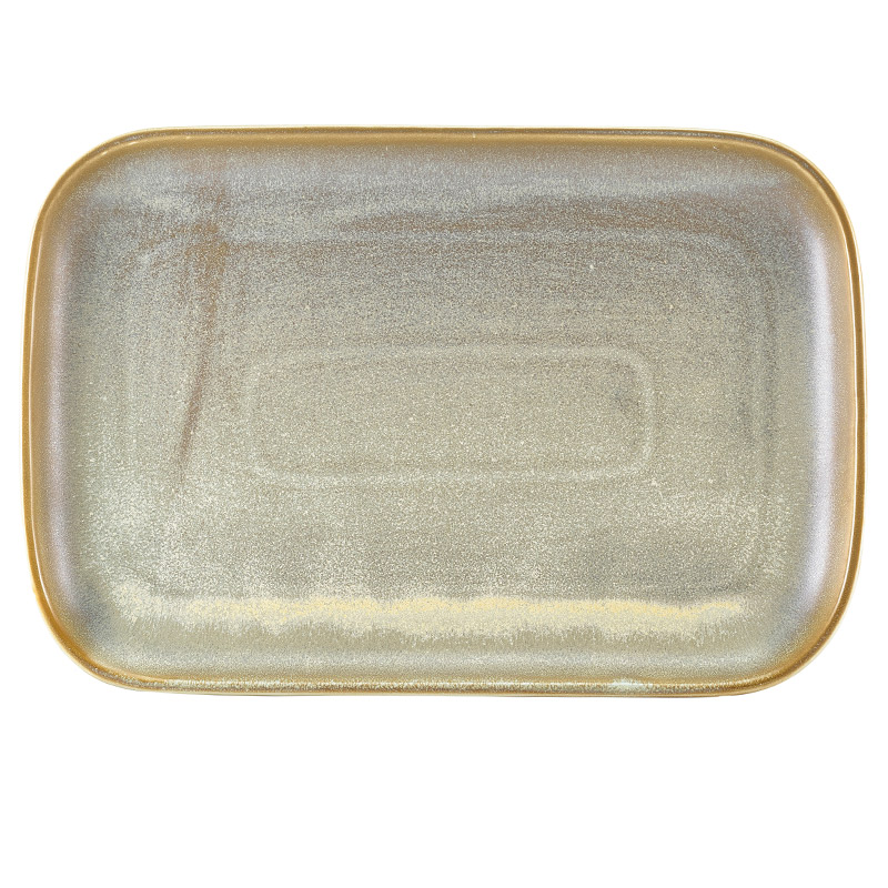 Rechteckiger Teller Terra Matt Grey – 34,5 × 23,5 cm (6 Stk.)