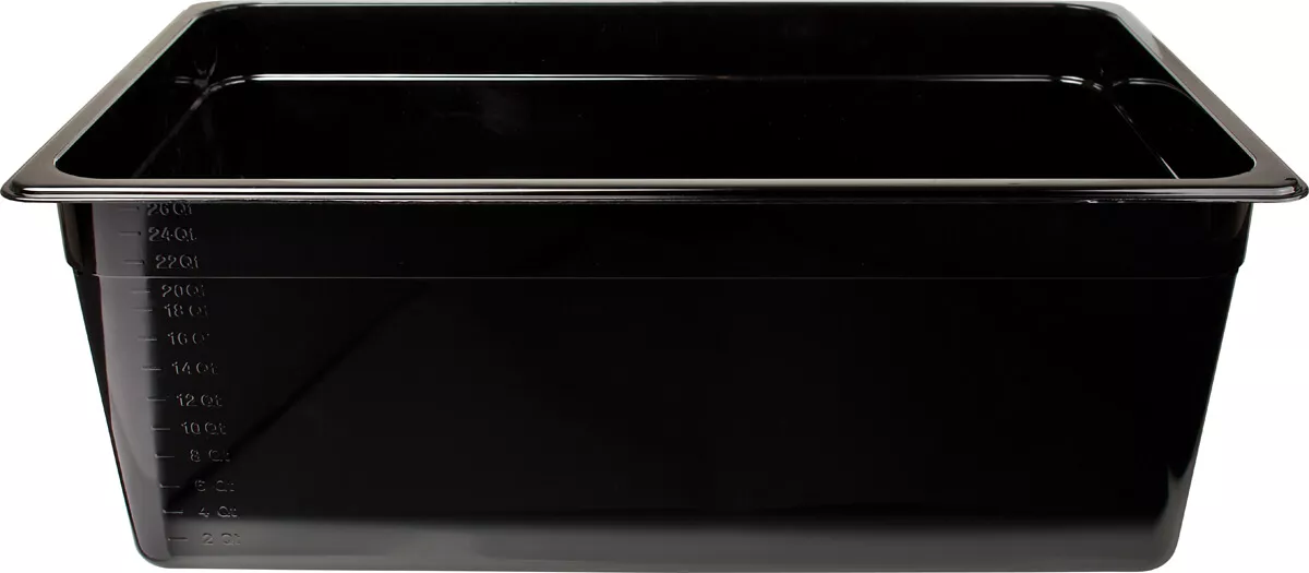 Gastronormbehälter 200mm Tiefe - Kunststoff schwarz (GN 1/1) Gastronormbehälter 200mm Tiefe - Kunststoff schwarz (GN 1/1)