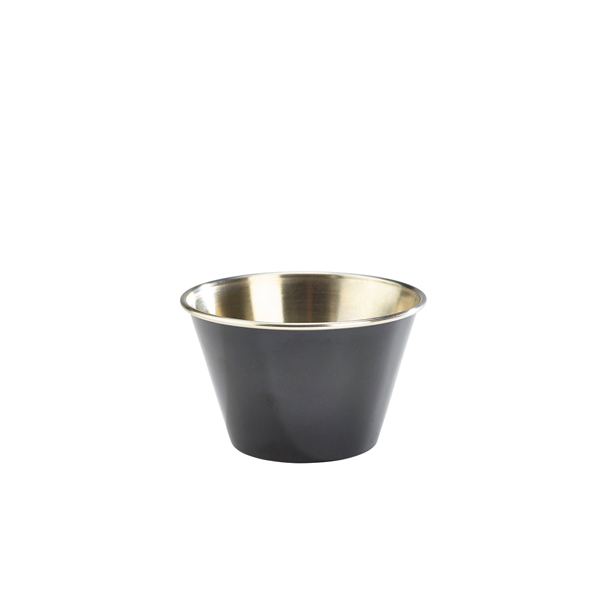 Dipschale, Edelstahl, schwarz - 170ml (24 Stk.)